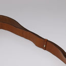 CELINE Macadam Canvas Shoulder Bag PVC Leather Gold Brown Auth 111488-14