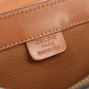 CELINE Macadam Canvas Hand Bag PVC Leather Brown Auth 111489-19