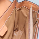 CELINE Macadam Canvas Hand Bag PVC Leather Brown Auth 111489-20