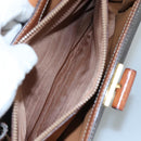 CELINE Macadam Canvas Hand Bag PVC Leather Brown Auth 111489-11