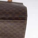CELINE Macadam Canvas Hand Bag PVC Leather 2way Brown Auth 111490-13