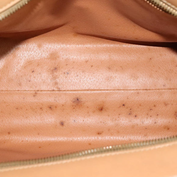 CELINE Macadam Canvas Hand Bag PVC Leather 2way Brown Auth 111490