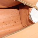 CELINE Macadam Canvas Hand Bag PVC Leather 2way Brown Auth 111490-16