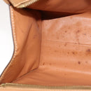 CELINE Macadam Canvas Hand Bag PVC Leather 2way Brown Auth 111490-17