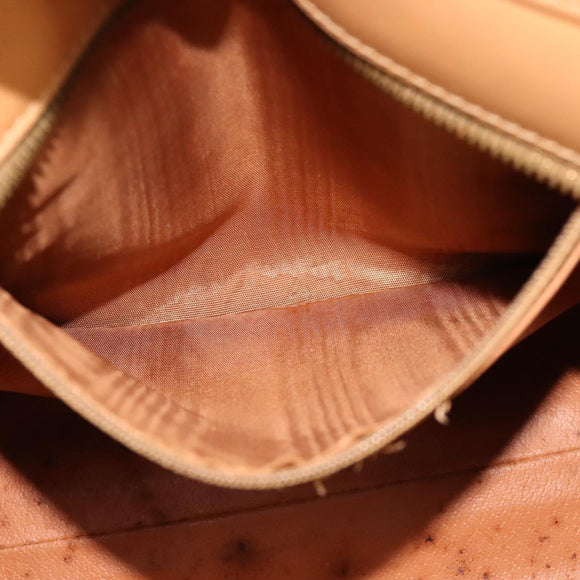 CELINE Macadam Canvas Hand Bag PVC Leather 2way Brown Auth 111490