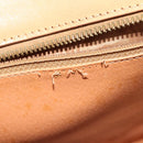 CELINE Macadam Canvas Hand Bag PVC Leather 2way Brown Auth 111490-19