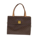 CELINE Macadam Canvas Hand Bag PVC Leather 2way Brown Auth 111490-2