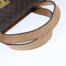 CELINE Macadam Canvas Hand Bag PVC Leather 2way Brown Auth 111490-7