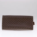CELINE Macadam Canvas Hand Bag PVC Leather 2way Brown Auth 111490-9