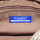 BURBERRY Nova Check Blue Label Shoulder Bag Canvas Beige Auth 111495-17