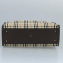 BURBERRY Nova Check Tote Bag Canvas Beige Auth 111496-9