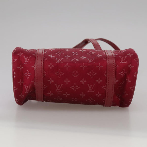 LOUIS VUITTON Monogram Satin Little papillon Hand Bag Pink M92353 LV Auth 111500