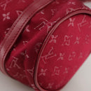 LOUIS VUITTON Monogram Satin Little papillon Hand Bag Pink M92353 LV Auth 111500-17