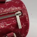 LOUIS VUITTON Monogram Satin Little papillon Hand Bag Pink M92353 LV Auth 111500-18