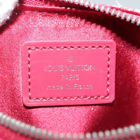 LOUIS VUITTON Monogram Satin Little papillon Hand Bag Pink M92353 LV Auth 111500