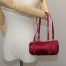 LOUIS VUITTON Monogram Satin Little papillon Hand Bag Pink M92353 LV Auth 111500-22