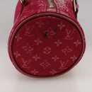 LOUIS VUITTON Monogram Satin Little papillon Hand Bag Pink M92353 LV Auth 111500-3