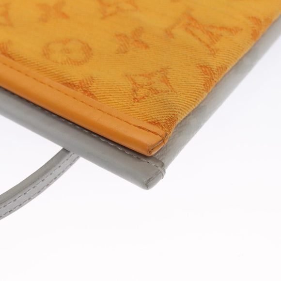 LOUIS VUITTON Monogram White Flat Mensenger Shoulder Bag Bron M44640 Auth 111516