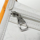 LOUIS VUITTON Monogram White Flat Mensenger Shoulder Bag Bron M44640 Auth 111516-19