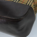 Burberrys Nova Check Shoulder Bag Canvas Beige Auth 111520-16