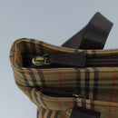 Burberrys Nova Check Shoulder Bag Canvas Beige Auth 111520-18