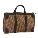 Christian Dior Trotter Canvas Hand Bag Brown Auth 111521-1