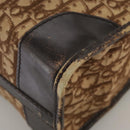 Christian Dior Trotter Canvas Hand Bag Brown Auth 111521-11