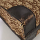 Christian Dior Trotter Canvas Hand Bag Brown Auth 111521-15