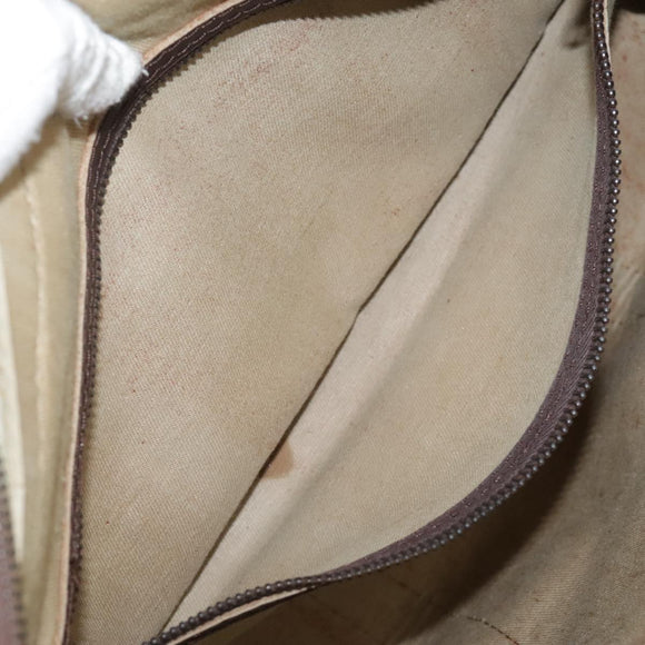 Christian Dior Trotter Canvas Hand Bag Brown Auth 111521