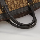 Christian Dior Trotter Canvas Hand Bag Brown Auth 111521-7