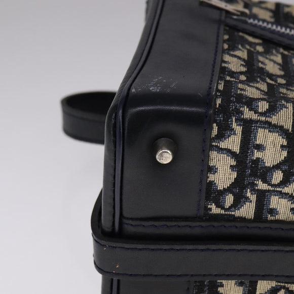 Christian Dior Trotter Canvas Shoulder Bag Navy Auth 111522