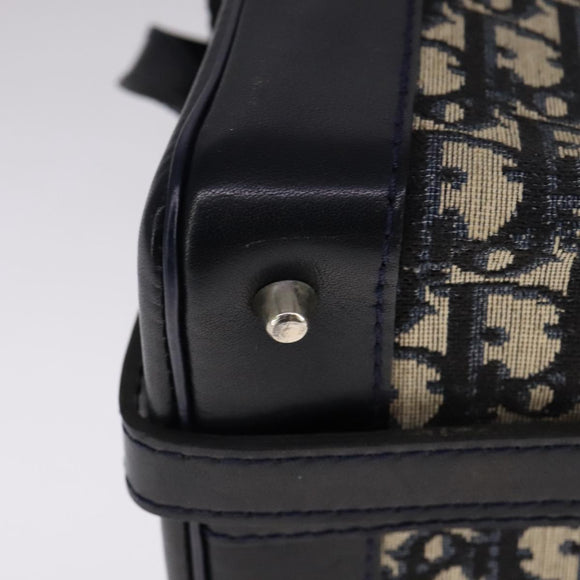 Christian Dior Trotter Canvas Shoulder Bag Navy Auth 111522