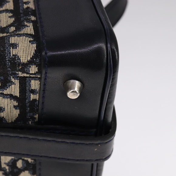 Christian Dior Trotter Canvas Shoulder Bag Navy Auth 111522