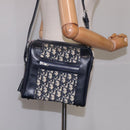 Christian Dior Trotter Canvas Shoulder Bag Navy Auth 111522-20