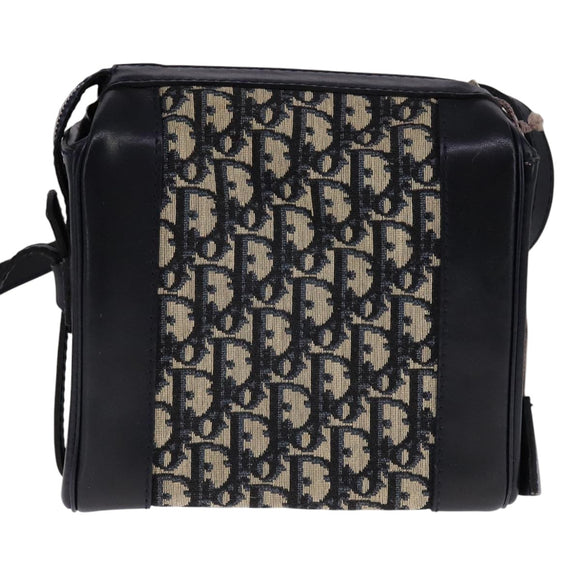 Christian Dior Trotter Canvas Shoulder Bag Navy Auth 111522