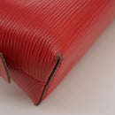 LOUIS VUITTON Epi Pochette Cosmetic PM Pouch Red M41114 LV Auth 111537-15