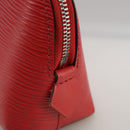 LOUIS VUITTON Epi Pochette Cosmetic PM Pouch Red M41114 LV Auth 111537-8