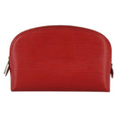 LOUIS VUITTON Epi Pochette Cosmetic PM Pouch Red M41114 LV Auth 111537-13