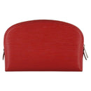 LOUIS VUITTON Epi Pochette Cosmetic PM Pouch Red M41114 LV Auth 111537-2