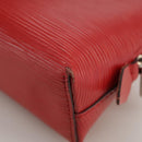 LOUIS VUITTON Epi Pochette Cosmetic PM Pouch Red M41114 LV Auth 111537-14