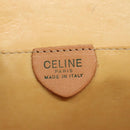 CELINE Macadam Canvas Shoulder Bag PVC Leather Gold Brown Auth 111547-17