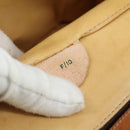 CELINE Macadam Canvas Shoulder Bag PVC Leather Gold Brown Auth 111547-12