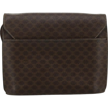 CELINE Macadam Canvas Shoulder Bag PVC Leather Gold Brown Auth 111547 - 0