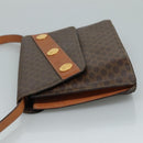 CELINE Macadam Canvas Shoulder Bag PVC Leather Gold Brown Auth 111547-4