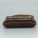 CELINE Macadam Canvas Shoulder Bag PVC Leather Gold Brown Auth 111547-5