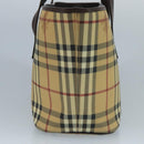 BURBERRY Nova Check Tote Bag PVC Beige Auth 111553-3