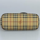 BURBERRY Nova Check Tote Bag PVC Beige Auth 111553-5