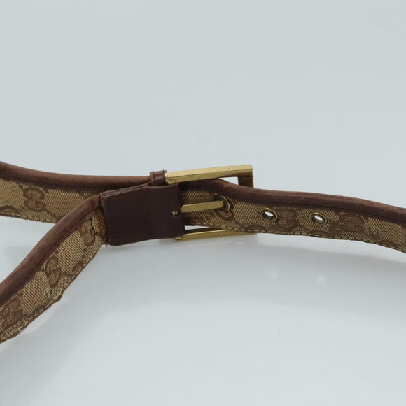 GUCCI GG Canvas Shoulder Bag Beige 91762 Auth 111560