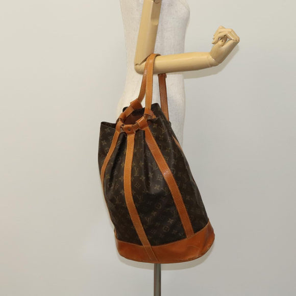 LOUIS VUITTON Monogram Randonnee GM Shoulder Bag M42244 LV Auth 111582