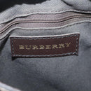 BURBERRY Nova Check Shoulder Bag PVC Beige Brown gold Auth 111586-17